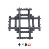 MOC City Train Rail Crossing & Flexible Tracks – DIY Building Block Set