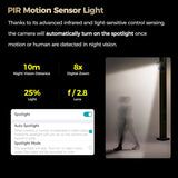 4MP Outdoor Mini Security Camera with Color Night Vision, AI Detection, and Two-Way Audio