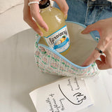 Bolsa de pañales para bebé, bolsa de pañales con estampado de dibujos animados, bolso de mano con cremallera, paquete de transporte, bolsa de almacenamiento de pañales para viajes al aire libre, bolsa de almacenamiento multifuncional