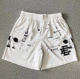 Men’s Floral Mesh Gym Shorts – Lightweight Summer Athletic Shorts for Sports, Beach & Casual Wear