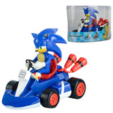 Sonic the Hedgehog Pull Back Car Toy – Cartoon Figure Model for Kids, Desktop Decor & Party Gifts
