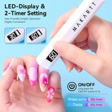 Professional Handheld UV/LED Nail Lamp - Portable Gel Polish Dryer with Fast Curing