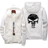 Men’s Casual Hooded Jacket – Lightweight Printed Zip-Up Outerwear for Spring & Autumn