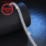 0.3 Carat Moissanite Tennis Bracelet – 925 Sterling Silver Full Row Bracelet