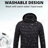 USB Heated Jacket for Men & Women - 21-Zone Heating for Winter Sports