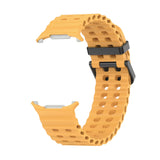 Correa deportiva de silicona de primera calidad para Samsung Galaxy Ultra de 47 mm: diseño sin espacios, correa de dos tonos 