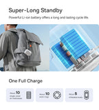Portable Mini Electric Air Pump with LED Light, Fast Inflation & Deflation for Outdoor Use