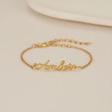 Custom Name Bracelet – Personalized Stainless Steel Letter Bracelet for Women & Baby, Hypoallergenic Gift Jewelry