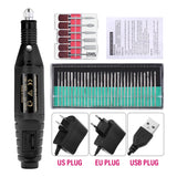 Electric Nail Drill Kit with Sanding Bands for Manicure & Pedicure – 20000 RPM Nail Art Tools