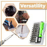32-in-1 Precision Screwdriver Set – Magnetic Repair Kit for Electronics & Small Devices
