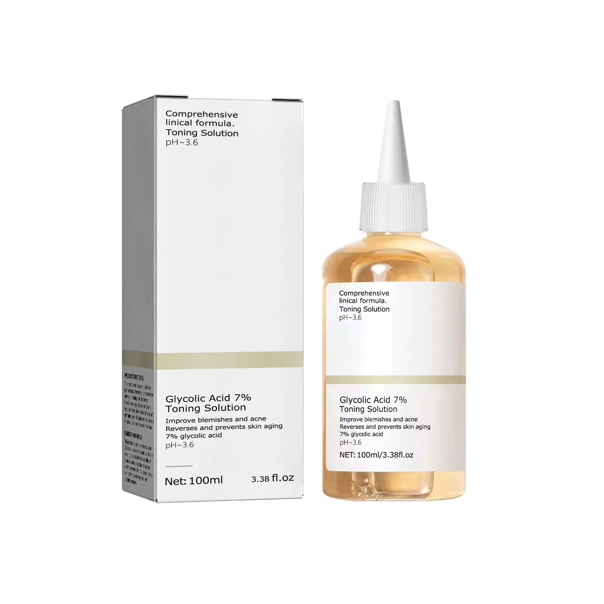 Glycolic Acid 7% Toner for Acne Treatment & Skin Rejuvenation