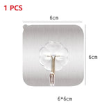 Transparent Suction Hook - Strong, Non-Punching Adhesive Wall Hook for Home & Kitchen