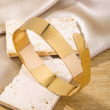 Adjustable Geometric Gold Arm Cuff Bracelet for Women