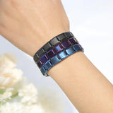 Stainless Steel Hologram Bracelet – Stylish & Durable Unisex Link Chain Jewelry