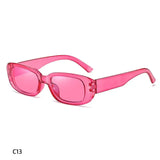 Retro Rectangle Sunglasses for Women – UV400 Vintage Fashion Eyewear with Anti-Glare Lenses