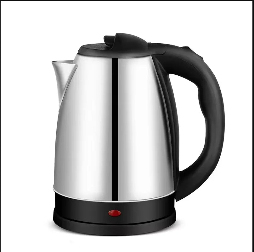 Hervidor eléctrico de acero inoxidable de 2 l: calentador de agua de 1500 W con ebullición rápida y apagado automático