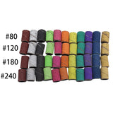 50pcs Sanding Bands for Nail Drills – Grit #80, #120, #180, #240 – Perfect for Pedicure & Manicure