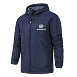 Men's Airbus Aviation Jacket – Windproof Pilot Hoodie with Zipper