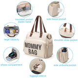 3-in-1 Large Capacity Diaper Backpack – Stylish, Durable, and Functional for Moms & Dads