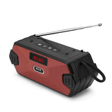 Portable Bluetooth Speaker with FM Radio, Bass Diaphragm & TWS Stereo Support