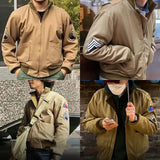 Men’s Military-Style Spring Jacket – Lightweight Tactical Bomber with Pockets (Up to 6XL)