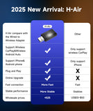 2-in-1 Wireless CarPlay & Android Auto Adapter - Dual-Band WiFi for Seamless Connectivity