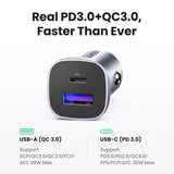 20W Fast Car Charger – Dual USB & Type-C Power Adapter for iPhone, Samsung & More