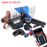 Universal Car Remote Start & Keyless Entry System with Engine Lock, Mobile App Control, and Anti-Theft Features