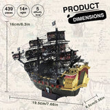 3D Metal Puzzle - Queen Anne's Revenge Pirate Ship Model Kit