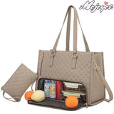 Insulated PU Lunch Handbag for Women – Stylish Box-Shaped Lunch Bag