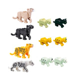 Animal Building Block Set - Farm & Zoo Collection with Goose, Pig, Shark & More