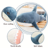 Soft Plush Shark Toy – Cute Ocean Animal Pillow for Kids & Adults
