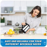 Stainless Steel Smart Kettle – 1500W Whistle Tea & Coffee Thermo Pot