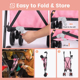 Lightweight Folding Pet Stroller – Travel in Comfort & Style
