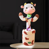 Dancing Rabbit & Cow Interactive Musical Plush Toy