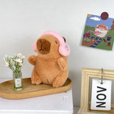 Capybara Plush Toy with Hoodie & Wings - Cute Stuffed Animal Keychain Gift