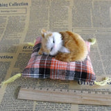 Mini Plush Cat Ornaments - Realistic Lying Position Faux Cats for Home Decor & Gifts