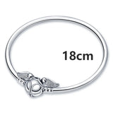 Sterling Silver Nugget Beads with Zircon for 3mm Charm Bracelets