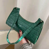 Fashionable Half Moon Shaped PU Handbag with Zipper Closure – Versatile and Stylish Women's Bag