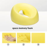 Ergonomic Face Down Memory Foam Massage Pillow – Breathable Prone Sleeping Support for Travel & Home