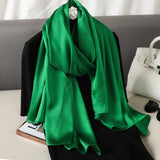 Elegant Silk Scarf – Luxury Solid Color Shawl & Pashmina for Women