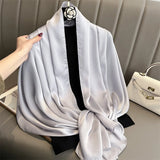 Elegant Silk Scarf – Luxury Solid Color Shawl & Pashmina for Women
