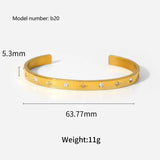 Elegante pulsera de acero inoxidable con dije de corazón: cadena clásica de cuerda para mujer