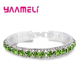 Elegant Sterling Silver Cubic Zirconia Women’s Chain Bracelet