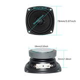 Portable Stereo Metal Speakers – Dual Full-Range Sound System for Home Use