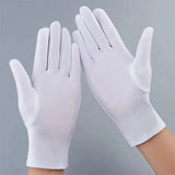 Fashion Summer Spandex Gloves Women Men Sexy Mittens Sun Protection White Black Etiquette Thin Short Stretch Dressy Dance Gloves