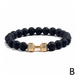 Pulsera de cuentas de piedra natural hecha a mano para hombres y mujeres: piedras de cristal con poder para la suerte, la protección y la energía positiva