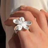 Adjustable Vintage Chain Ring – 925 Sterling Silver Open Ring for Women & Men