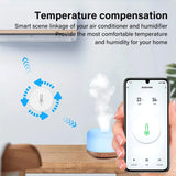 Smart Zigbee Temperature & Humidity Sensor – App-Controlled Indoor Thermometer for Home Automation