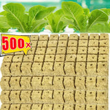 Rockwool Seed Starter Cubes for Hydroponics – Soilless Germination Plugs for Rapid Root Growth